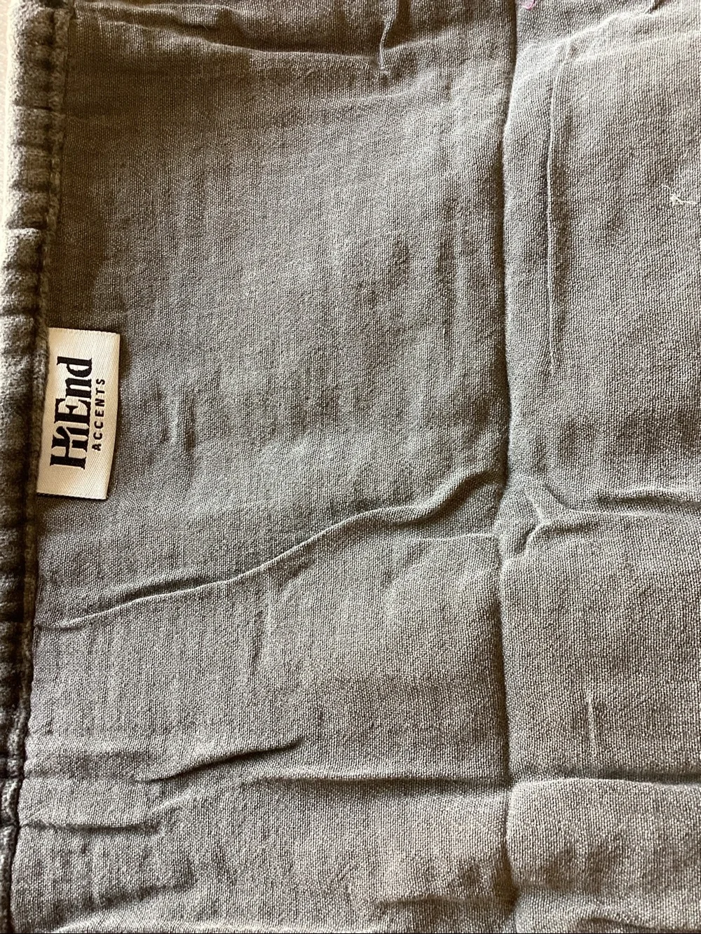 BNWT Pair of Washable Velvet Euro Shams 27” x 27”